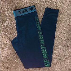 Nike Pro Leggings- Blue